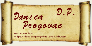Danica Progovac vizit kartica